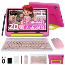 Android Tablets 10" Kids Tablet 64GB Bluetooth WiFi Dual Camera Education PAD