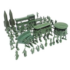 Set Da Gioco Per Soldatini In Plastica Da 56 Pezzi, 5 Cm, Per Modello Di Scena
