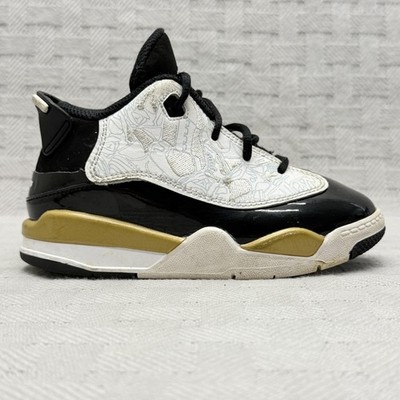 Jordan Dub Zero Shoes Boys Size 9 Metallic Gold Basketball 311072-005