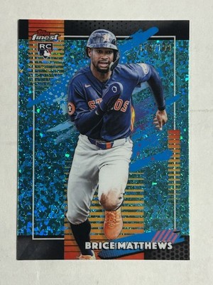 2026 Topps Finest Uncommon Brice Matthews #140 Mini-Diamond Refractor /199 (RC)