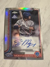 2025 Topps Chrome Pro Debut Braden Montgomery Auto On Card Refractor /199