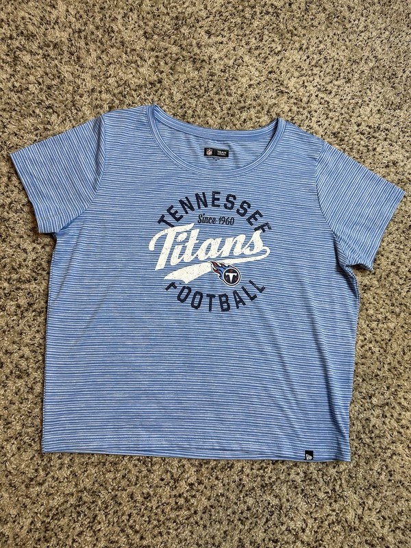Tennessee Titans NFL Team Apparel Women’s Blue/White Short Sleeve Shirt Size M