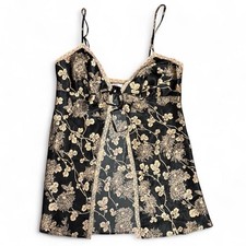 Y2K Victoria s Secret Floral Satin Babydoll Slip