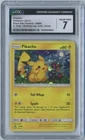 *SWIRL* 2017 POKEMON SM BLACK STAR PROMO #SM86 PIKACHU HOLO CGC 7 NEAR MINT
