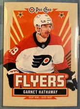 GARNET HATHAWAY 2025-26 OPC O-PEE-CHEE HOCKEY BLANK BACK SP PARALLEL! FLYERS!
