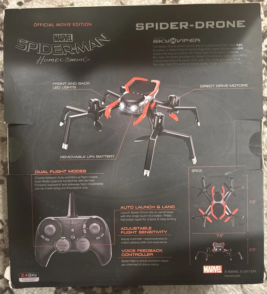 Sky Viper 01748 Spider-Man Homecoming Edition Quadcopter - Black - Image 3 of 4