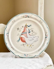 Vintage International Marmalade Salad Plate Duck Goose Set 2 Cottage Core Whimsy