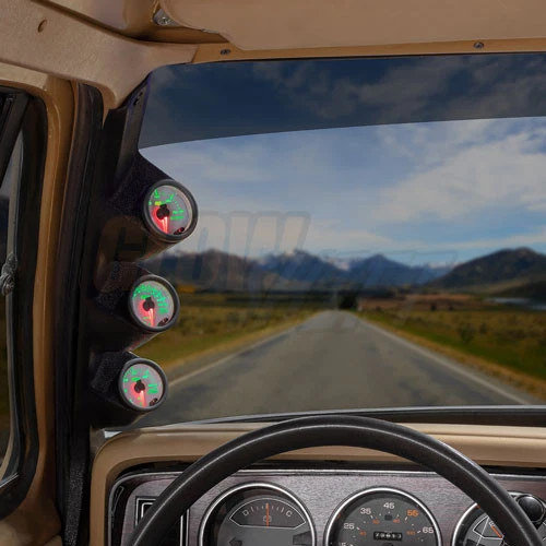 Medidores PSI de combustible W7 Boost EGT + triple cápsula para 86-93 Dodge Ram 1ª generación Cummins Foto 2 de 4