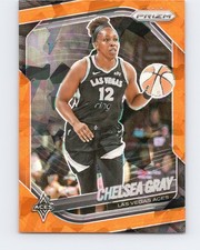 2025 Panini Prizm WNBA #111 Chelsea Gray Orange Ice Prizms Las Vegas Aces