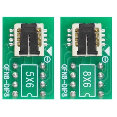 1X(DFN8 Bis DIP8 Socket QFN8 Test Socket für T48 TL866II /H CH341A EZP2023 V6H8)