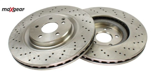 2X Bremsscheibe Maxgear 19-4916 2 Bremsscheiben FüR Mercedes-Benz-image