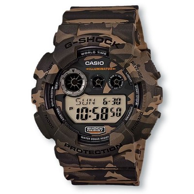 CASIO G-SHOCK GD120CM-5 Camouflage Series Sporty Digital Watch, Brown Camouflage