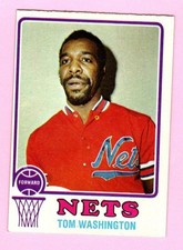 1973-74 Topps Tom Washington #182 New York Nets