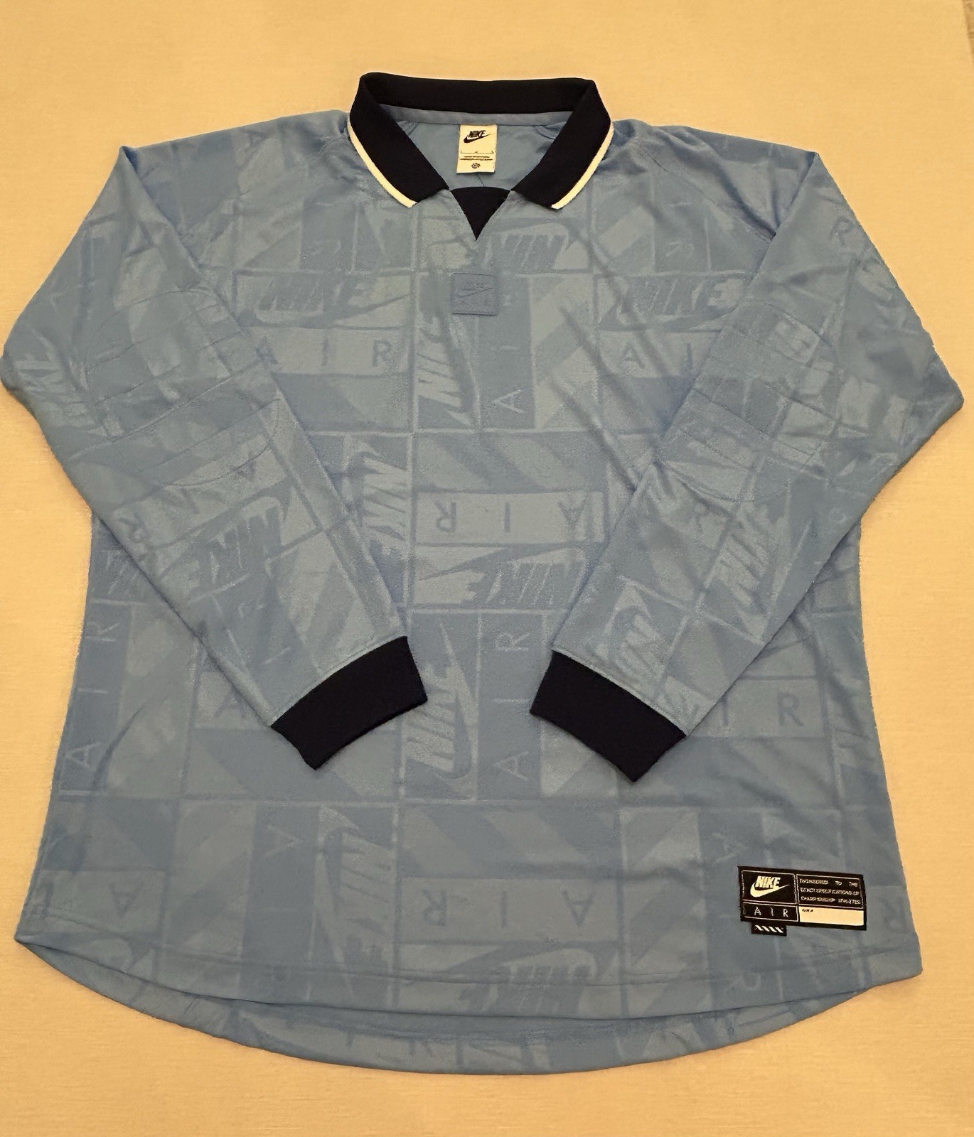 Nike Air Men's Long Sleeve Jersey University Blue Navy Size Large HM8987-412