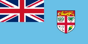 Fiji Flag Self Adhesive Vinyl Sticker