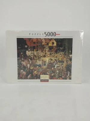 New, Nathan, The Combat of Lent and Mardi Gras, 5000 Piece Puzzle - Photo 1/4