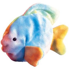 TY Beanie Baby - CORAL the Ty-dyed Fish (4th Gen hang tag) (6 inch) - MWMTs