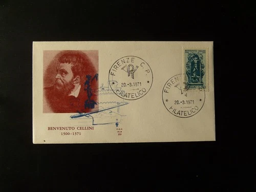 art sculpture Benvenuto Cellini FDC Italy 1971