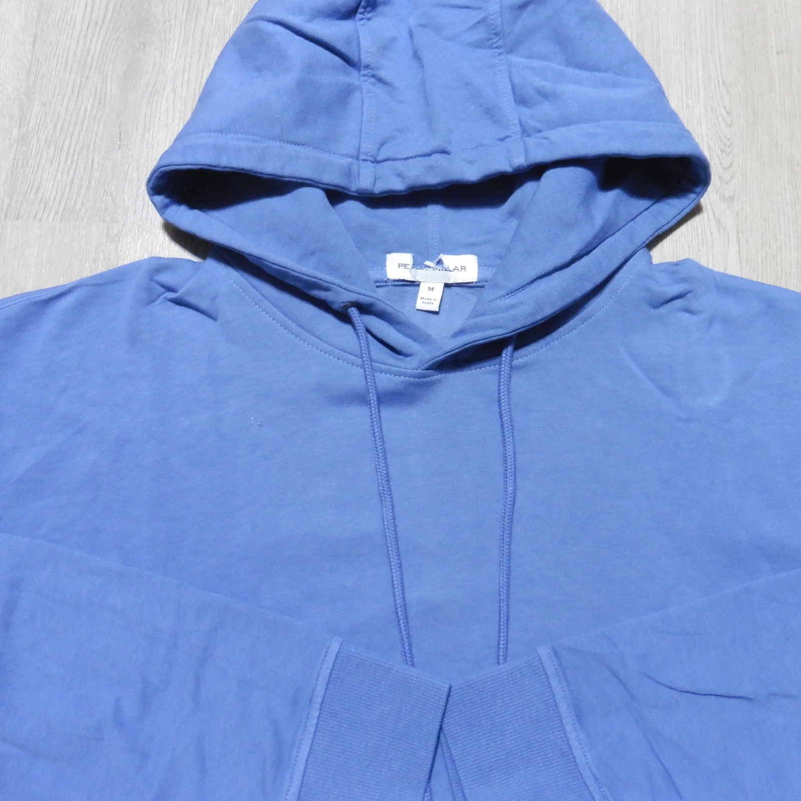 PETER MILLAR Mens M MEDIUM HOODIE LAVA WASH BLUE FREESIA PULLOVER SWEATSHIRT