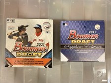 2021 Topps Bowman Draft Sapphire Edition Hobby Box AND Lite Box Factory Sealed