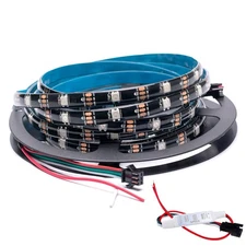 WS2812B LED Strip SMD 5050 Individual Addressable RGB Strip Full Color LED St...