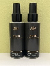  2 Bath  Body Works Travel Size Men's NOIR 3.4oz Cologne Mist NEW