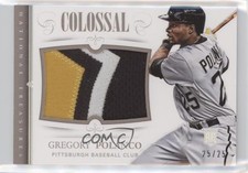 2014 National Treasures Colossal Jersey Numbers Prime 25/25 Gregory Polanco 2a9