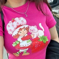 Strawberry Shortcake Cartoon Unisex Tee S-5XL