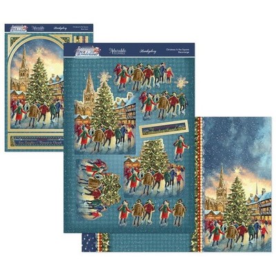 Hunkydory Weihnachten im Quadrat Deko großes Decoupage Kartenset 2026