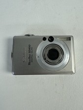 Canon PowerShot ELPH SD600 Digital Camera Silver Powers On As Is Parts Only
