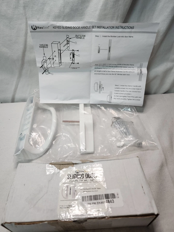 Sliding Patio Door Handle Set with Key Cylinder Mortise Lock Reversible Design - Image 4 of 4