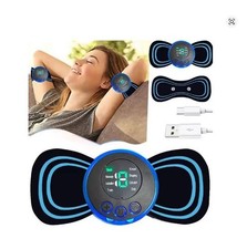 Mini Electric Neck Massager Patch 8 Modes 19 Gears Portable