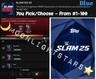Topps WWE Slam 25 - SLAM 100 Blue - You Pick/Choose