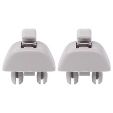 Sun Visor Clip Bracket 2pc for Audi 2006-2019 A6 A7 A8 S6 S7 S8 for Passat Gray