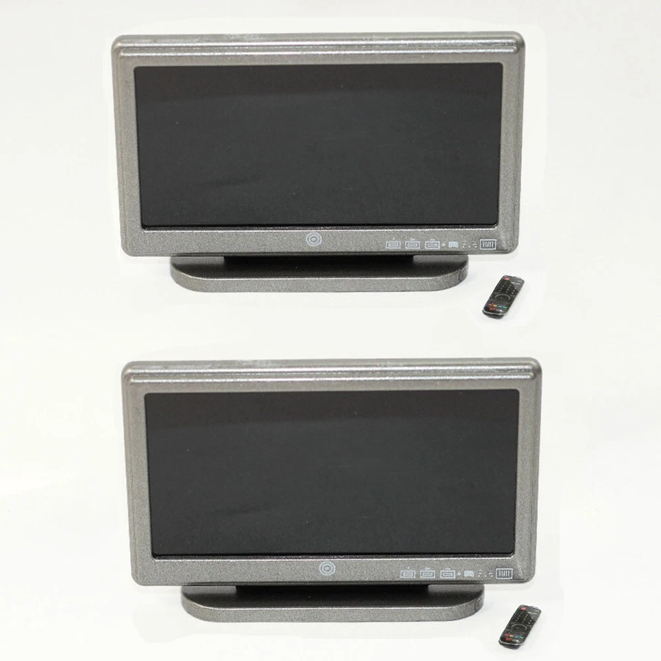 2x Casa de Muñecas 1:12 Pantalla Grande Miniatura TV Control Remoto Muebles Accesorios Foto 2 de 4