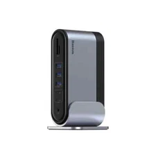 Baseus Docking Station, 16-in-1 USB C Hub to Display on 4 Monitors, 2 HMDI, 2 DP