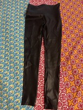 spanx faux leather leggings Black Size M