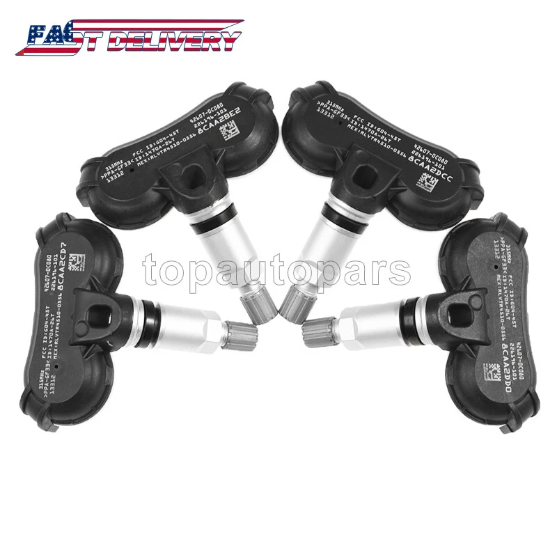 Juego de 4 sensores de presión de neumáticos TPMS para Toyota Tundra 2006-2017 5,7 L 42607-0C080 Foto 2 de 4