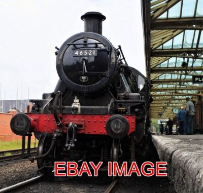 PHOTO  LMS LOCO NO 46521 AT LOUGHBOROUGH GREAT CENTRAL RAILWAY LEICESTERSHIRE.
