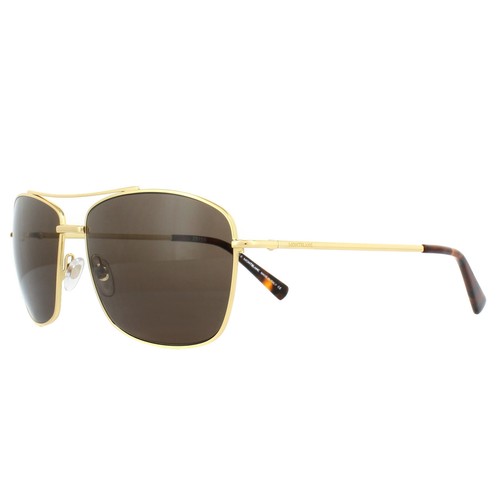 Mont BLANC Occhiali da sole mb548s 30e Marrone Oro | eBay