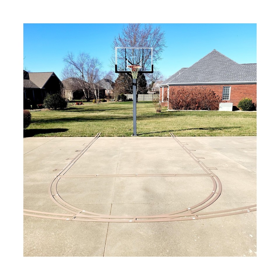 Murray Sporting Goods Basketball Court Marking Stencil Kit for Driveway