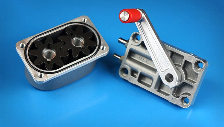 DLE Hand Fuel Pump Flow Metal Gear 18ml/roll Oil Pump f RC Airplane Gas Methanol - Image 3 of 4