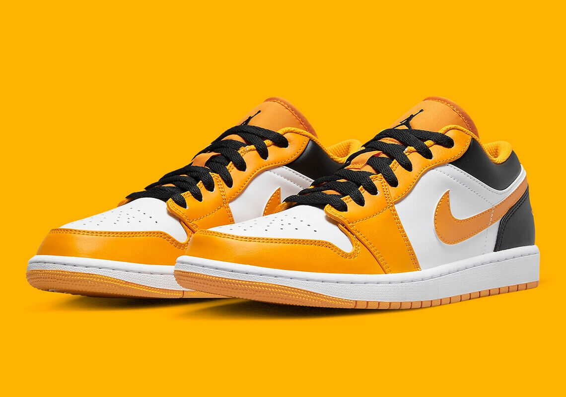 Nike Air Jordan 1 Low Taxi Steelers Yellow Black White 553560-701 GS Sizes