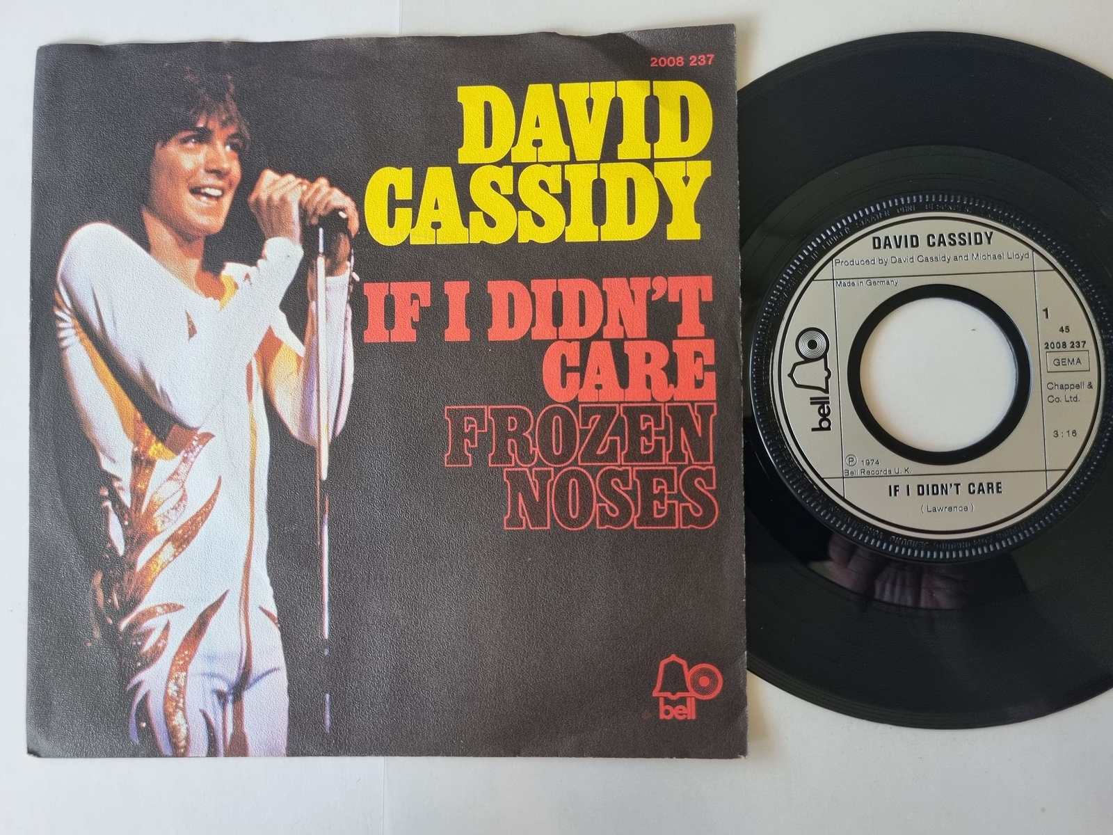 David Cassidy - If I Didn't Care 7'' Vinyl Germany