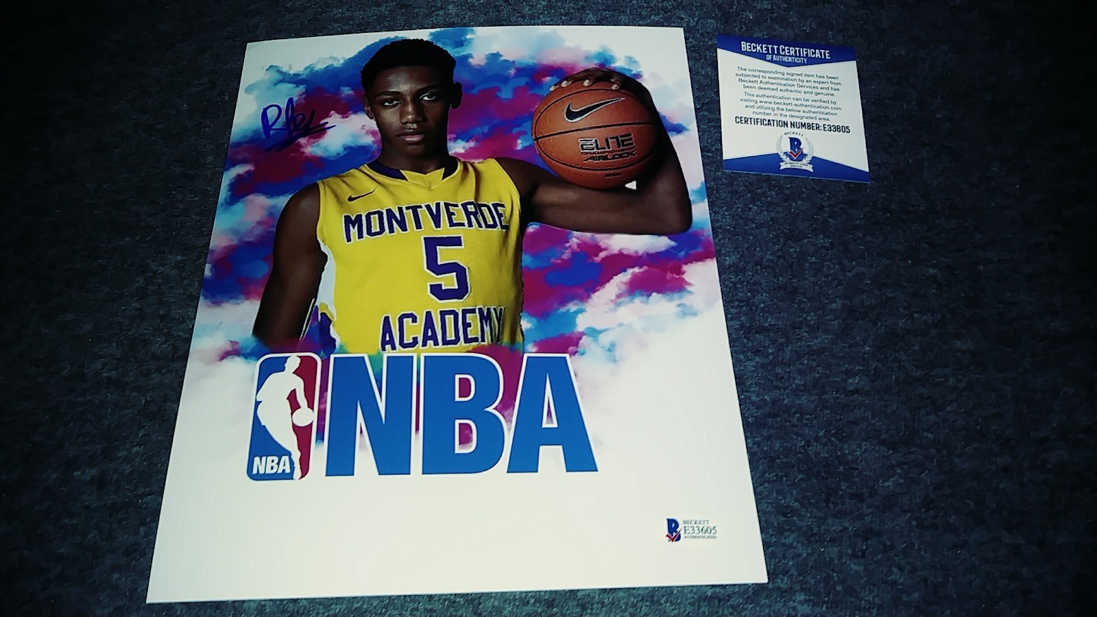 rj Barrett Autographed Signed New York Knicks 8x10 Duke Blue Devils 