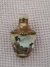 Rzadki stara Japonia - Satsuma - Miniaturowy wazon - Okres Meji