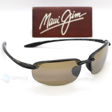 New Maui Jim HOOKIPA MJ0407-002 Sport POLARIZED Bronze Lens Sunglasses H407-02