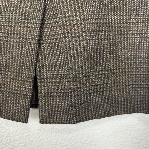 Gonna vintage Ralph Lauren viola etichetta donna taglia 6 cashmere marrone a quadri preppy - Foto 6 di 9