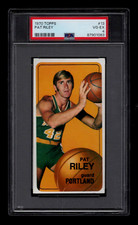 PAT RILEY 1970 TOPPS BASKETBALL ROOKIE CARD #13 PSA 4 VG-EX TALL BOY HOF. rookie card picture