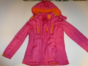 hot pink parka